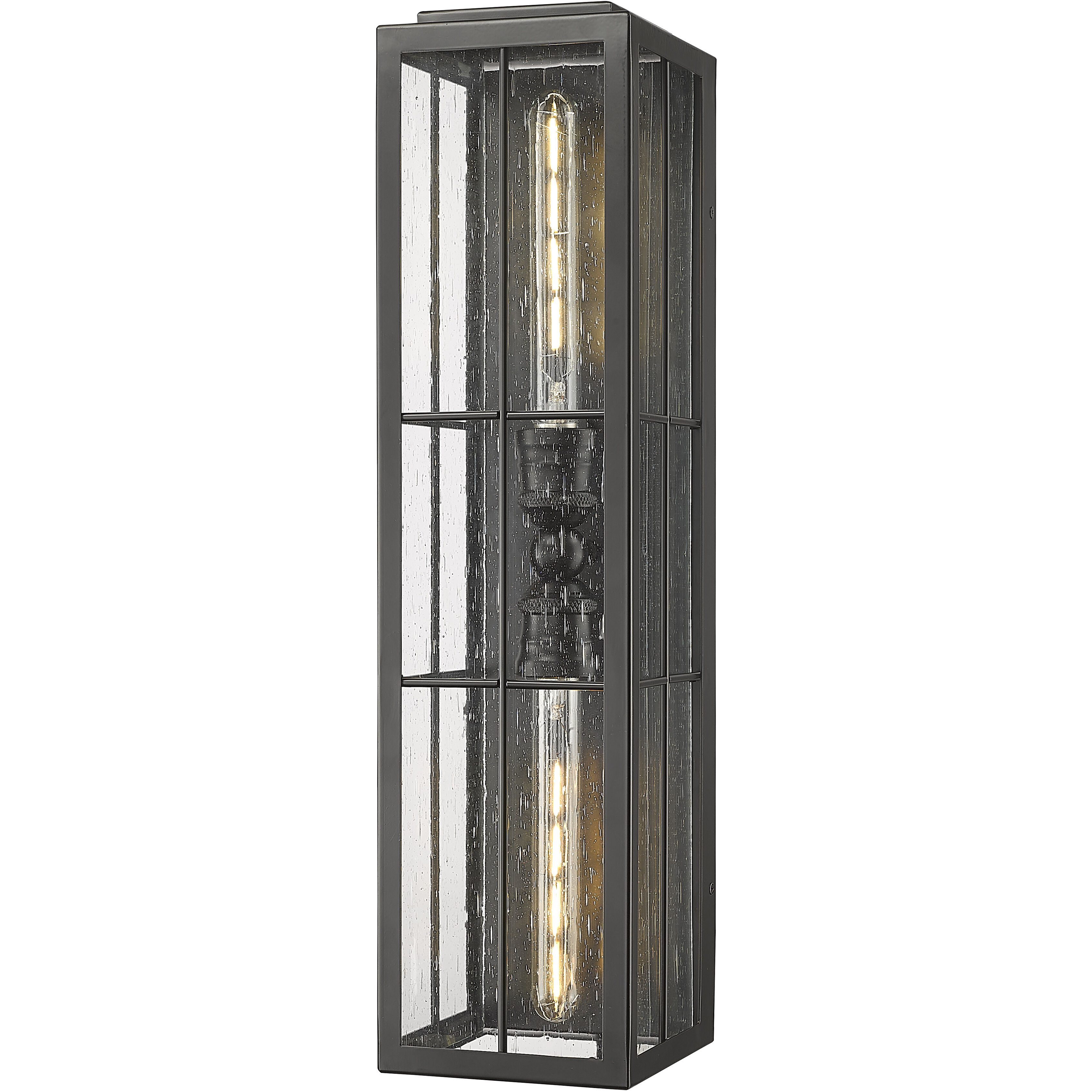 Jaxson 2 Light 23.5 inch Powder Coated Black Outdoor Wall Sconce